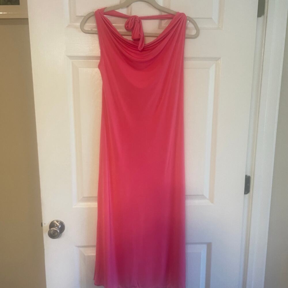 NWT Sincerely Jules  Barbie Pink Halter Strap Bodycon Party Cocktail Dress Sz M